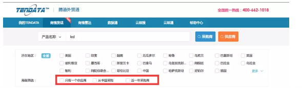 SG亚洲胜游,商情发现,tendata,一键搜索,外贸企业,外贸通,客户开发